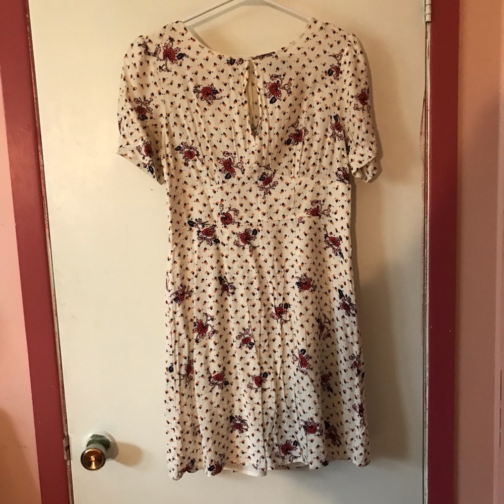 Floral Cream Dress